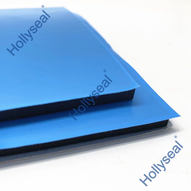 Hollyseal?藍(lán)膜半硬質(zhì)玻璃幕墻用PVC泡棉片材 厚度1mm~25mm，密度110kg/m3~500kg/ m3