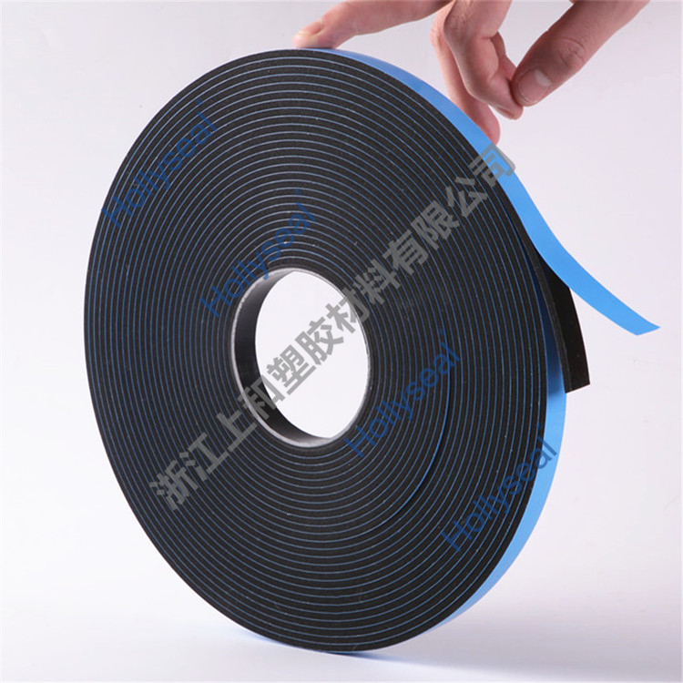 Hollyseal?PVC藍膜雙面發(fā)泡膠帶 厚度1mm~25mm，密度110kg/m3~500kg/ m3