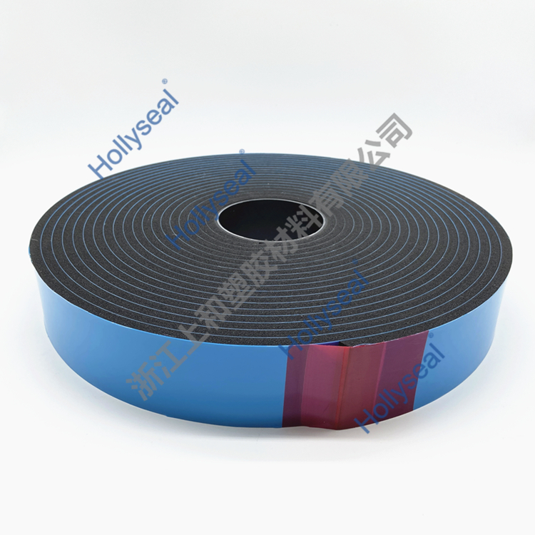 Hollyseal? 玻璃幕墻用隔熱隔音PVC泡棉膠帶 厚度1mm~25mm，密度110kg/m3~500kg/ m3