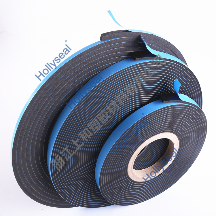 Hollyseal?中密度雙面微孔PVC泡棉膠帶 厚度1mm~25mm，密度110kg/m3~500kg/ m3